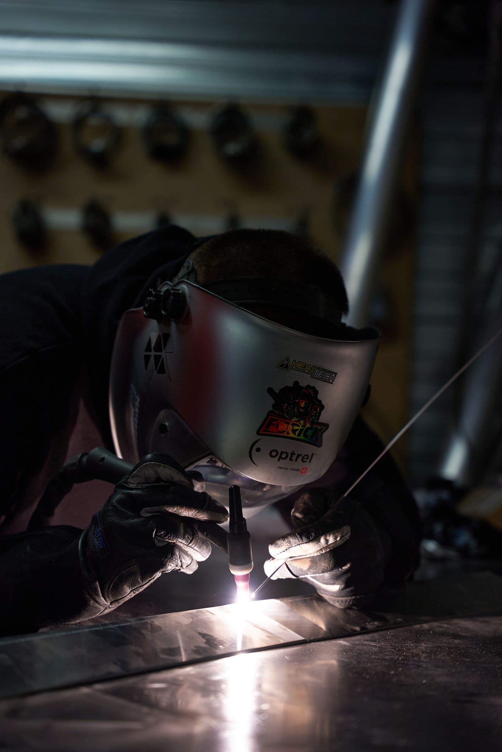 TIG welding of stainless steel with argon shielding — precision welded assemblies